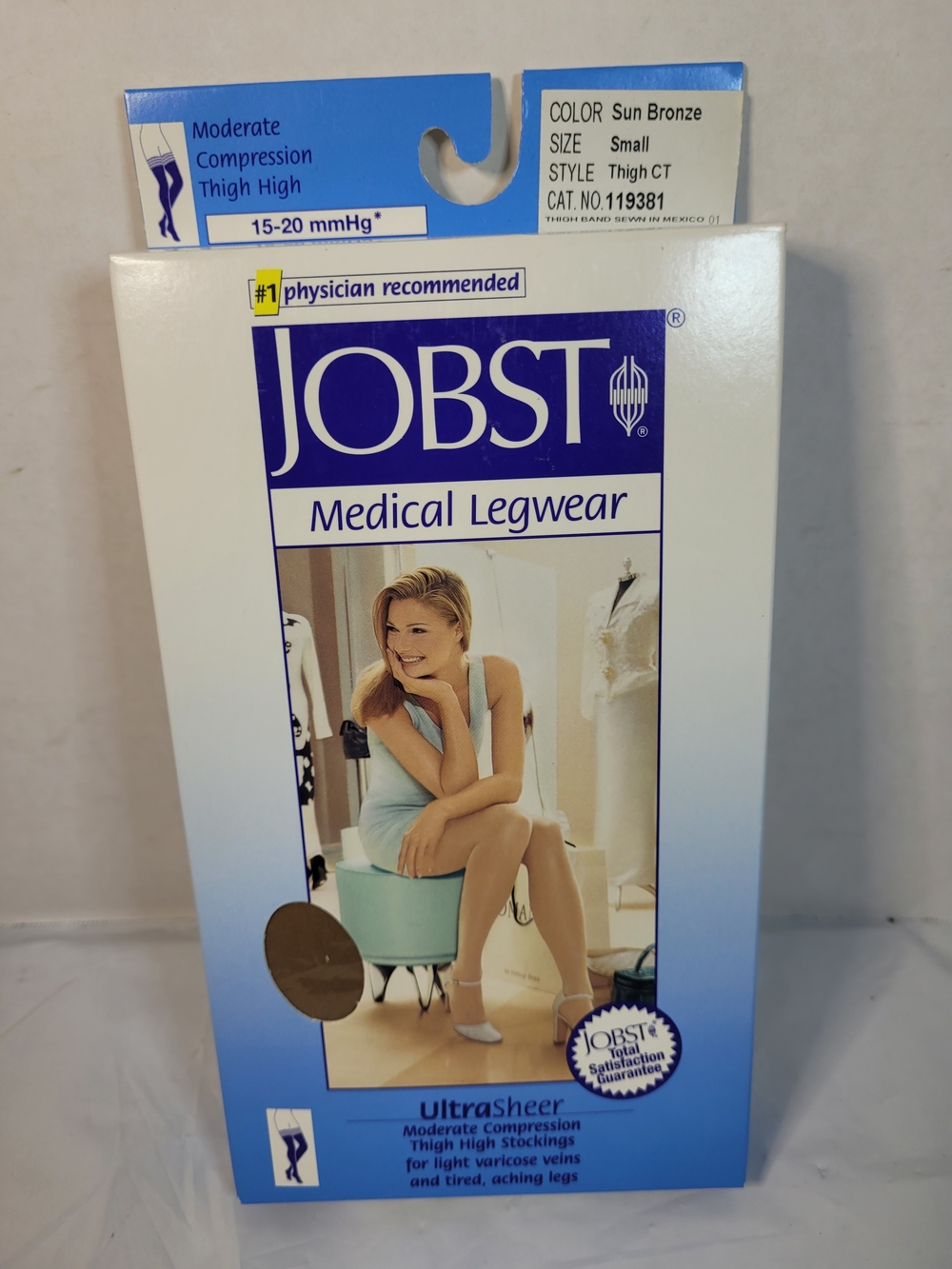Jobst Sun Bronze Thigh High 15-20 mmHg Compression CT Size Small (Z)